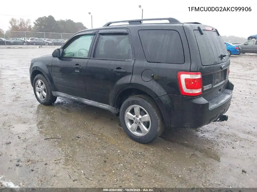 1FMCU0DG2AKC99906 2010 Ford Escape Xlt
