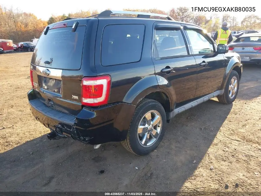 1FMCU9EGXAKB80035 2010 Ford Escape Limited