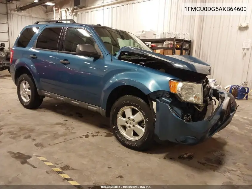 1FMCU0DG5AKB64600 2010 Ford Escape Xlt