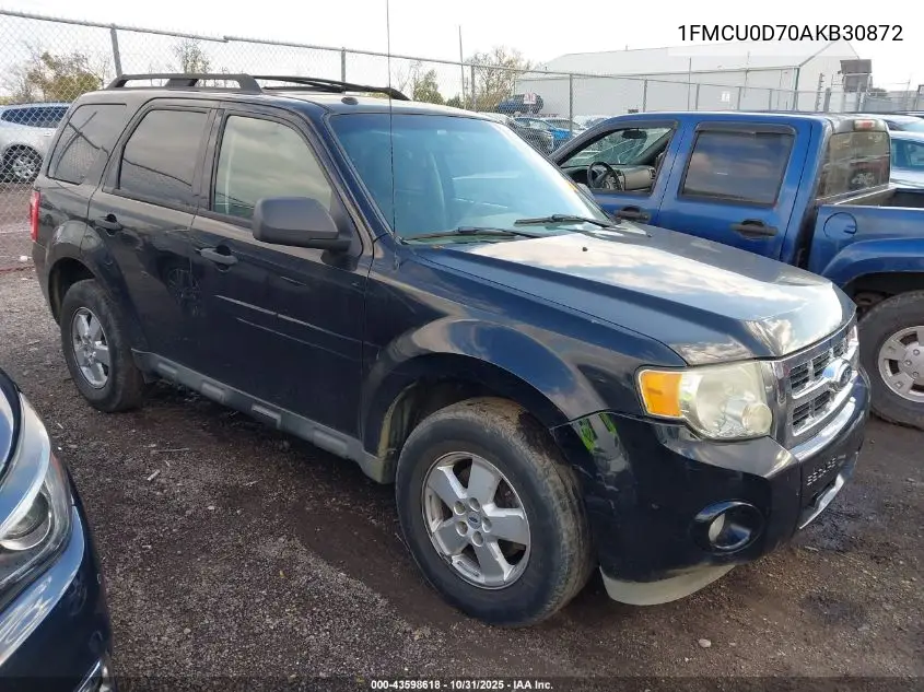 1FMCU0D70AKB30872 2010 Ford Escape Xlt