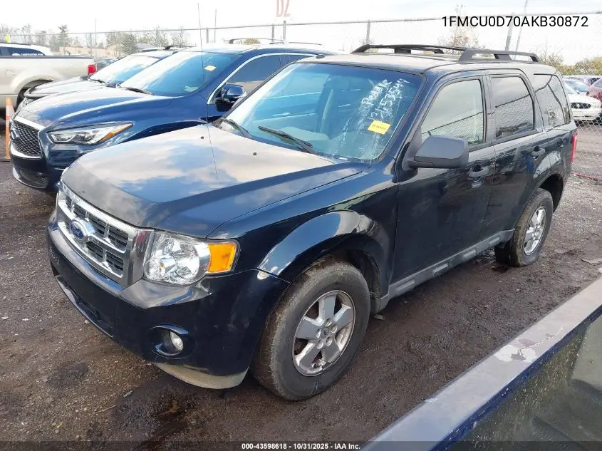 1FMCU0D70AKB30872 2010 Ford Escape Xlt