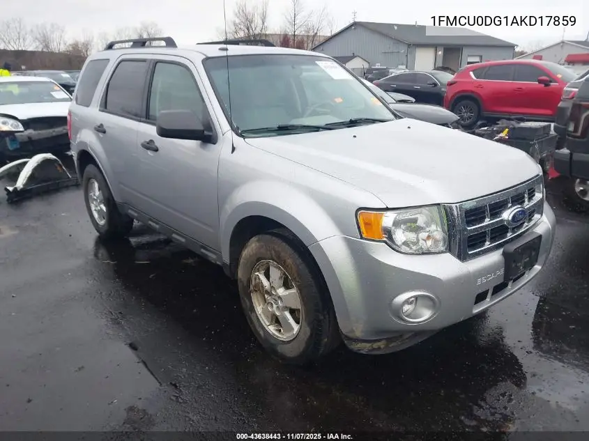 1FMCU0DG1AKD17859 2010 Ford Escape Xlt