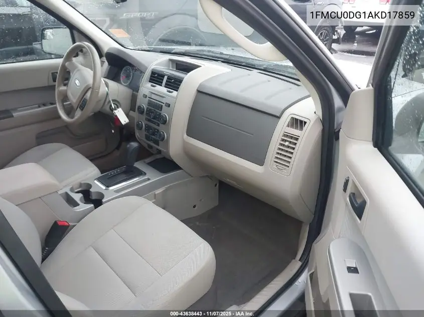 1FMCU0DG1AKD17859 2010 Ford Escape Xlt