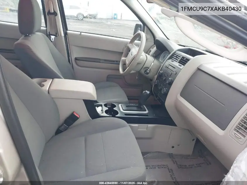 1FMCU9C7XAKB40430 2010 Ford Escape Xls