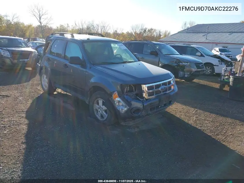 1FMCU9D70AKC22276 2010 Ford Escape Xlt