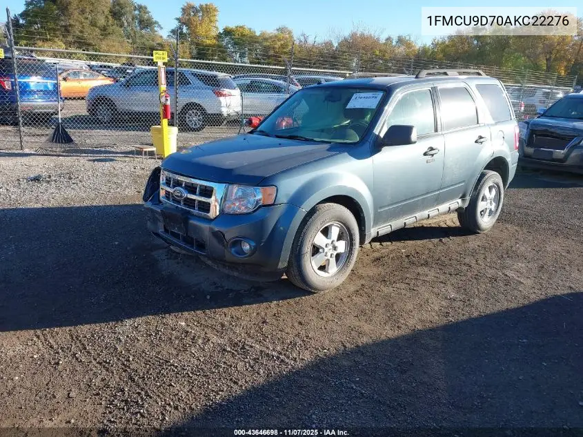 1FMCU9D70AKC22276 2010 Ford Escape Xlt