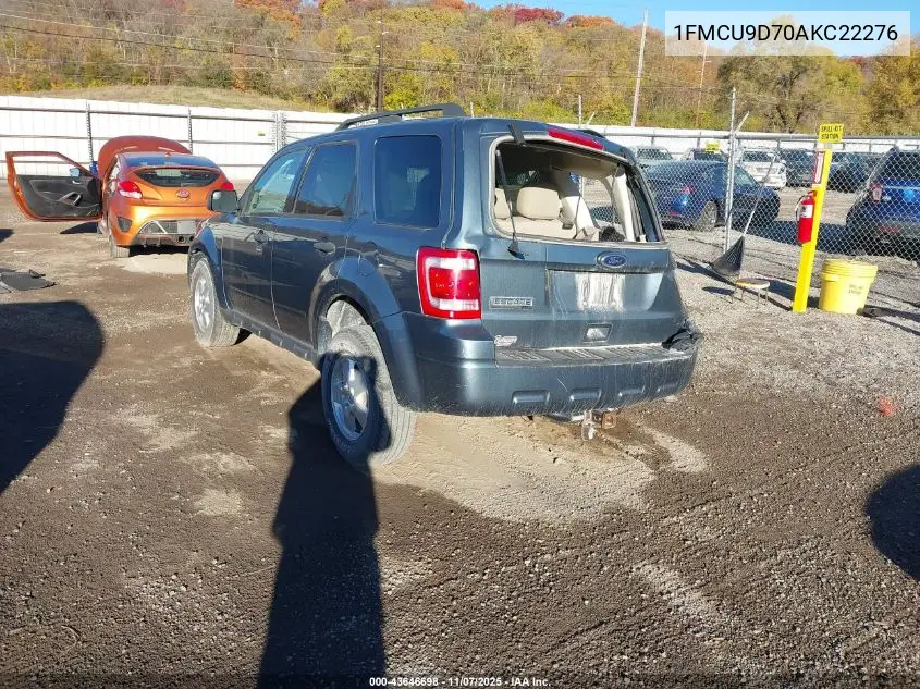 1FMCU9D70AKC22276 2010 Ford Escape Xlt