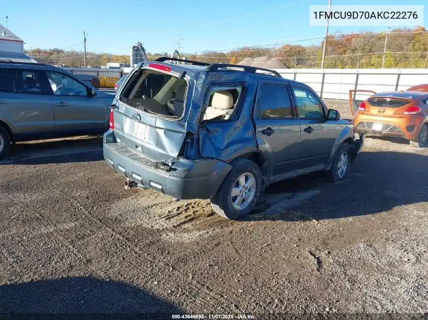 1FMCU9D70AKC22276 2010 Ford Escape Xlt