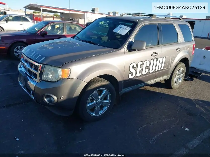 1FMCU0EG4AKC26129 2010 Ford Escape Limited