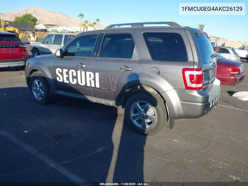 1FMCU0EG4AKC26129 2010 Ford Escape Limited