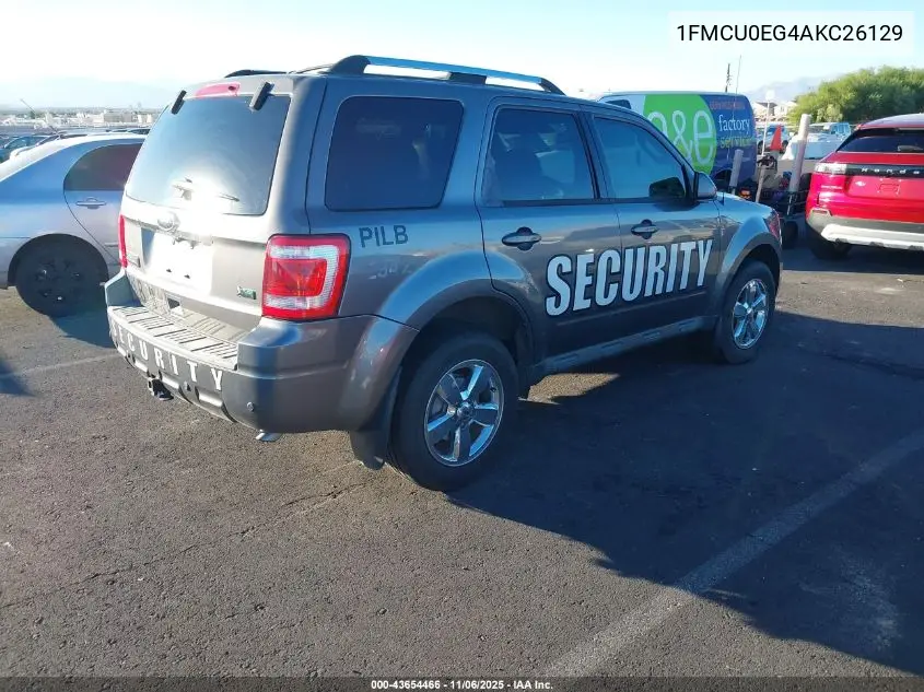 1FMCU0EG4AKC26129 2010 Ford Escape Limited
