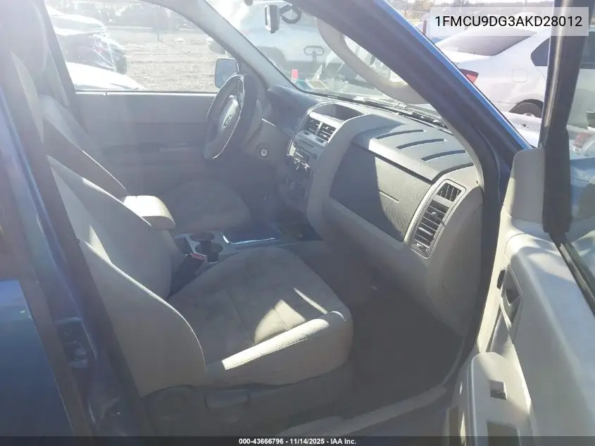 1FMCU9DG3AKD28012 2010 Ford Escape Xlt