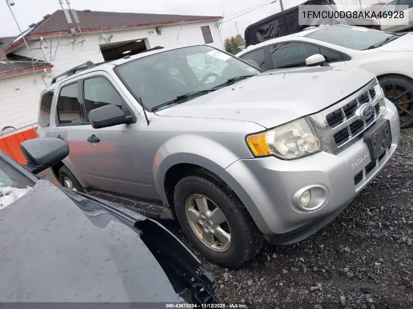 1FMCU0DG8AKA46928 2010 Ford Escape Xlt