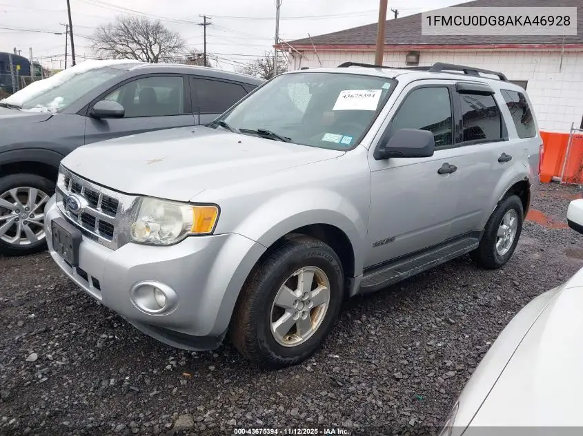 1FMCU0DG8AKA46928 2010 Ford Escape Xlt