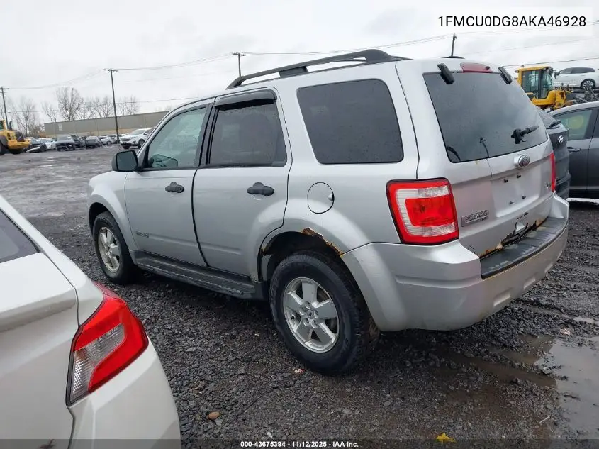 1FMCU0DG8AKA46928 2010 Ford Escape Xlt