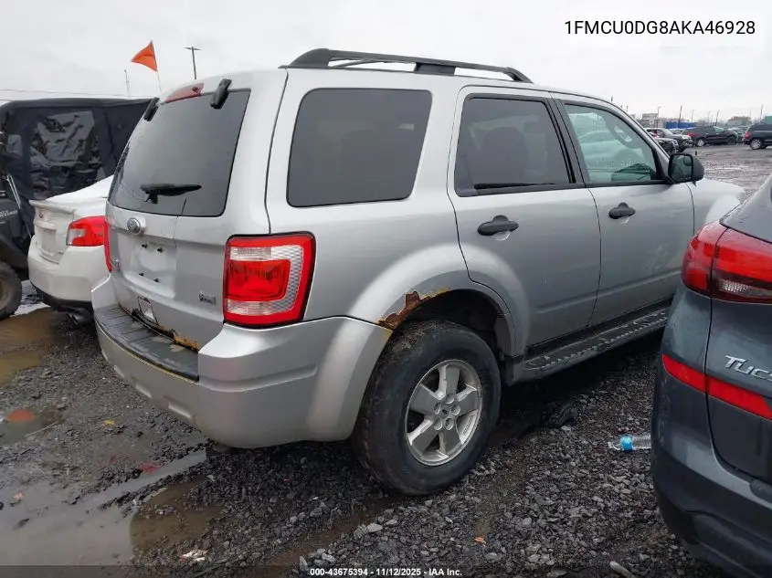 1FMCU0DG8AKA46928 2010 Ford Escape Xlt