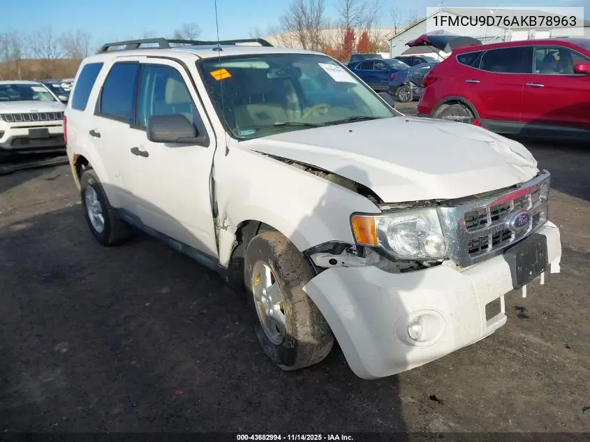 1FMCU9D76AKB78963 2010 Ford Escape Xlt