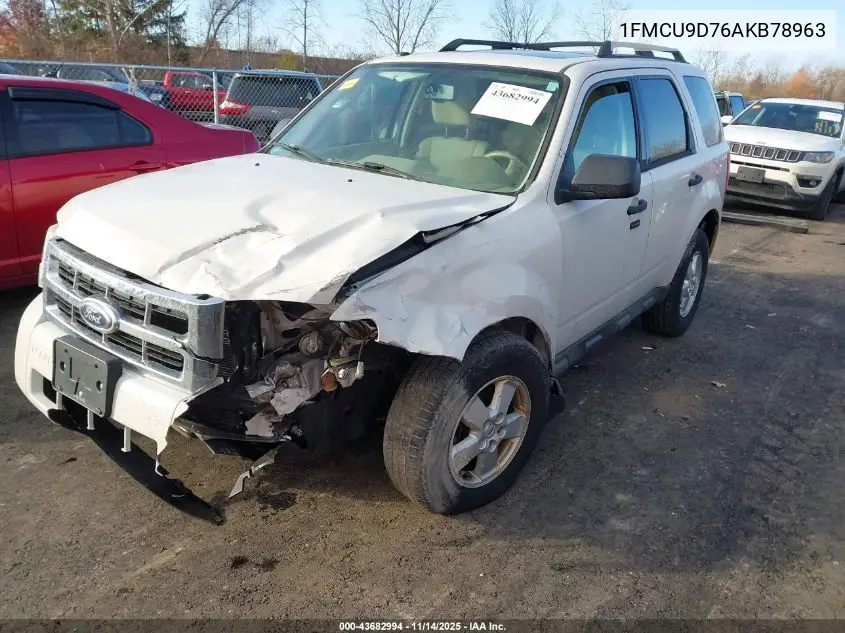 1FMCU9D76AKB78963 2010 Ford Escape Xlt