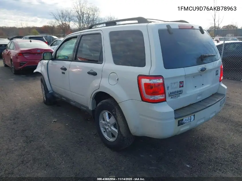 1FMCU9D76AKB78963 2010 Ford Escape Xlt