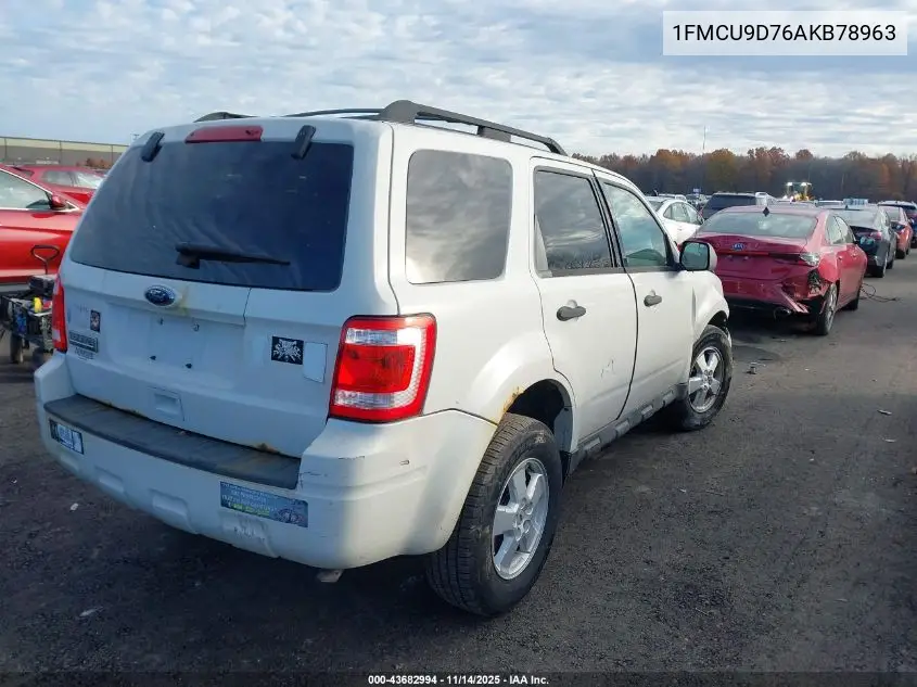 1FMCU9D76AKB78963 2010 Ford Escape Xlt