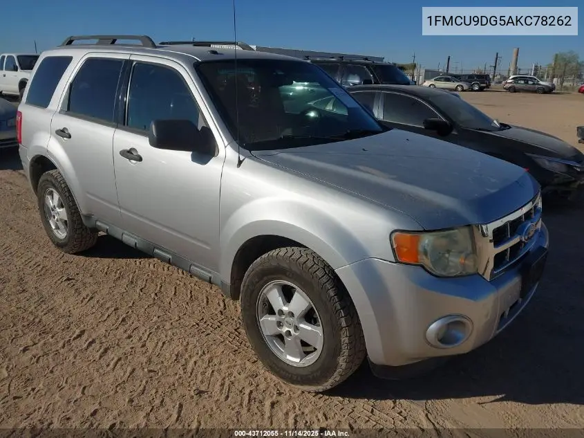 1FMCU9DG5AKC78262 2010 Ford Escape Xlt