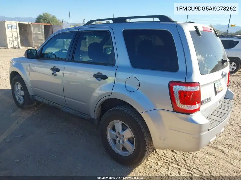 1FMCU9DG5AKC78262 2010 Ford Escape Xlt