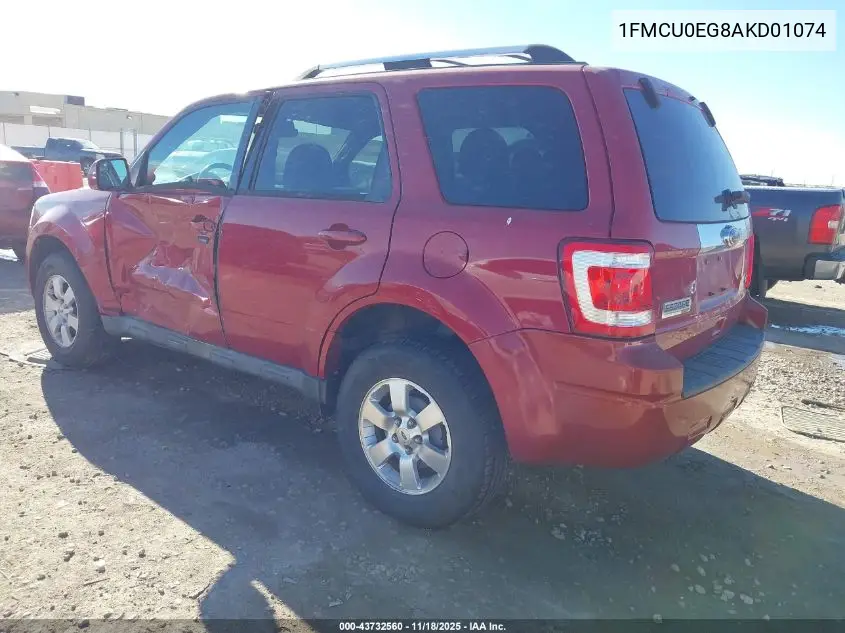 1FMCU0EG8AKD01074 2010 Ford Escape Limited