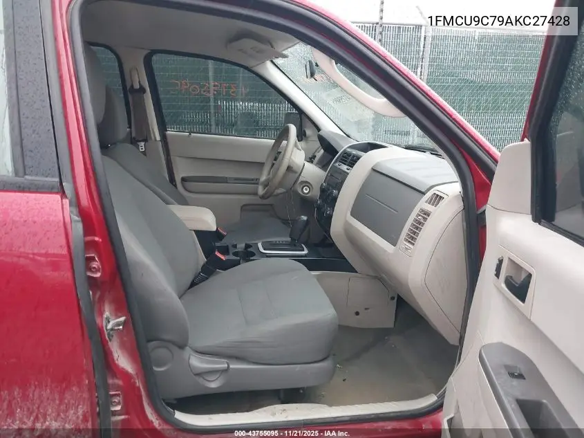 1FMCU9C79AKC27428 2010 Ford Escape Xls