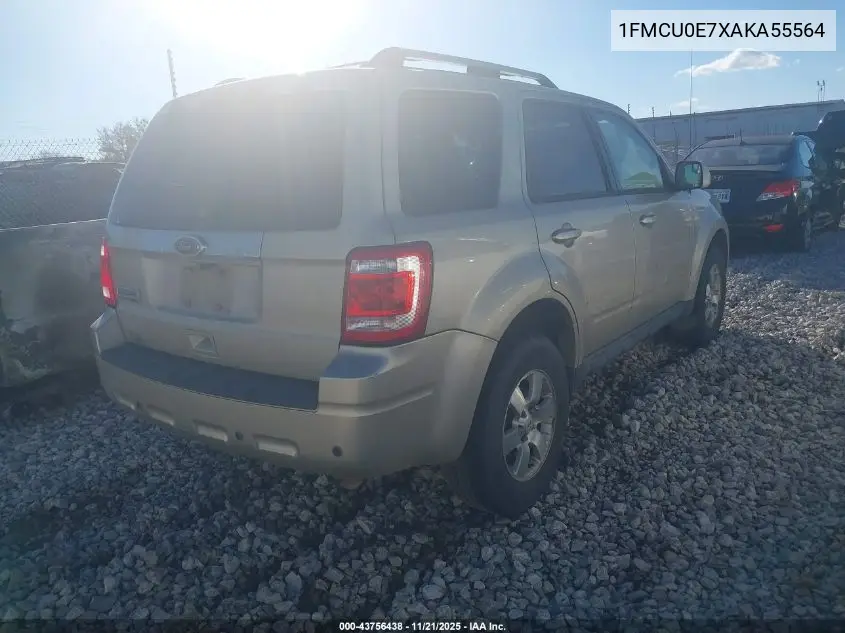 1FMCU0E7XAKA55564 2010 Ford Escape Limited