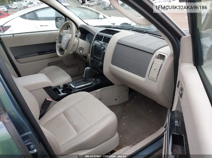 1FMCU5K32AKA96186 2010 Ford Escape Hybrid Limited