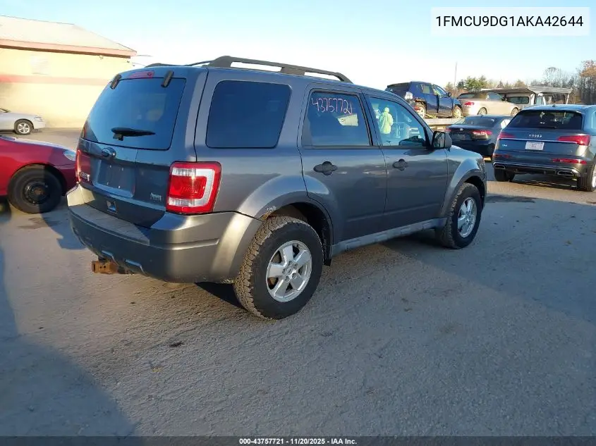 1FMCU9DG1AKA42644 2010 Ford Escape Xlt