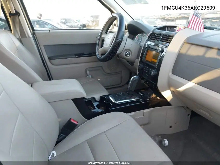 1FMCU4K36AKC29509 2010 Ford Escape Hybrid Limited
