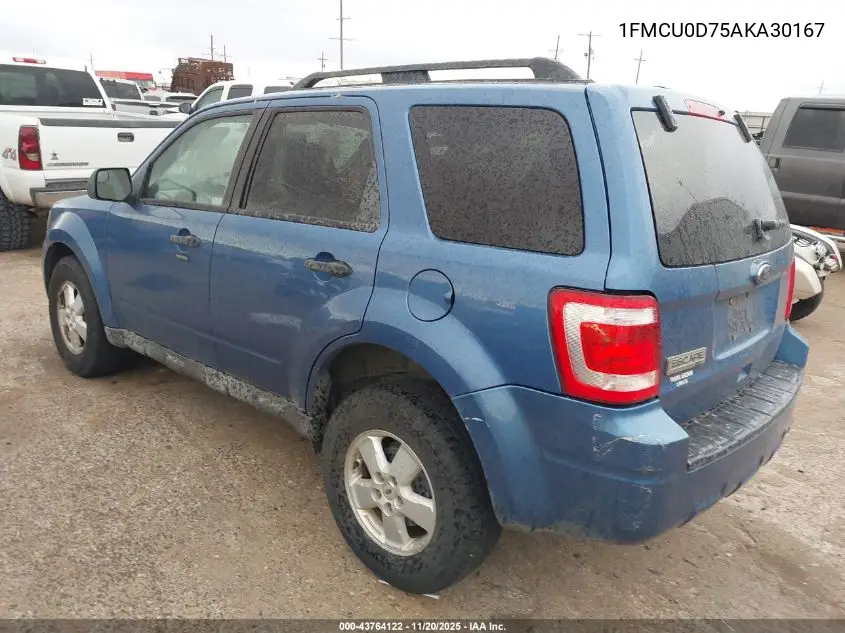 1FMCU0D75AKA30167 2010 Ford Escape Xlt