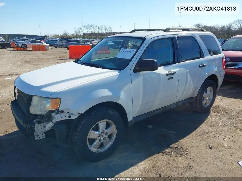 1FMCU0D72AKC41813 2010 Ford Escape Xlt