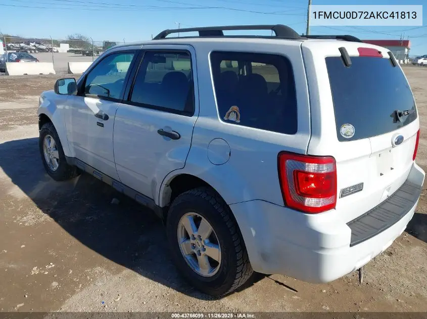 1FMCU0D72AKC41813 2010 Ford Escape Xlt