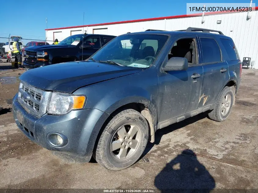 1FMCU0D70AKA45238 2010 Ford Escape Xlt