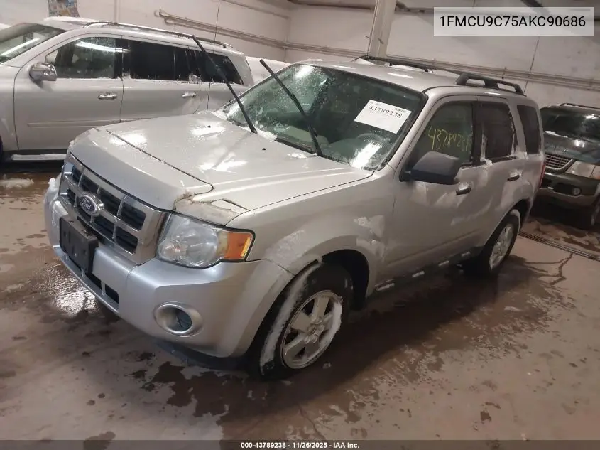 1FMCU9C75AKC90686 2010 Ford Escape Xls