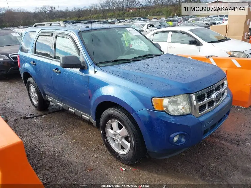 1FMCU9D72AKA44144 2010 Ford Escape Xlt