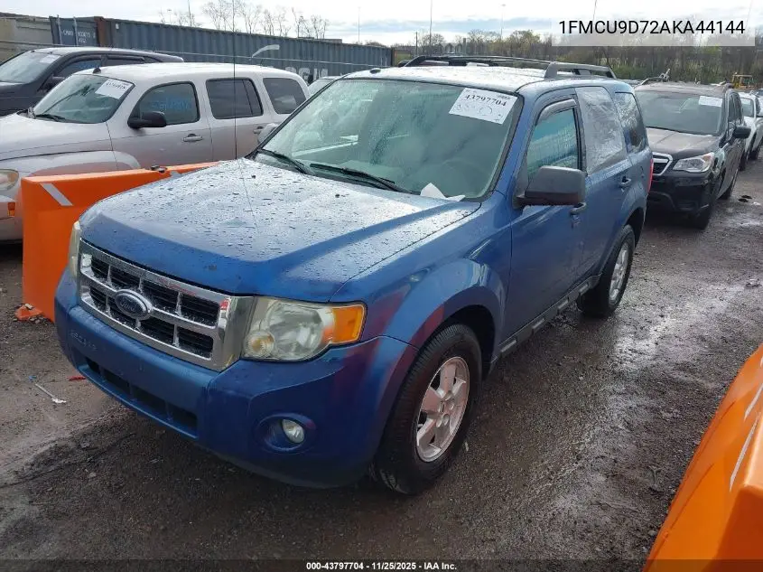 1FMCU9D72AKA44144 2010 Ford Escape Xlt