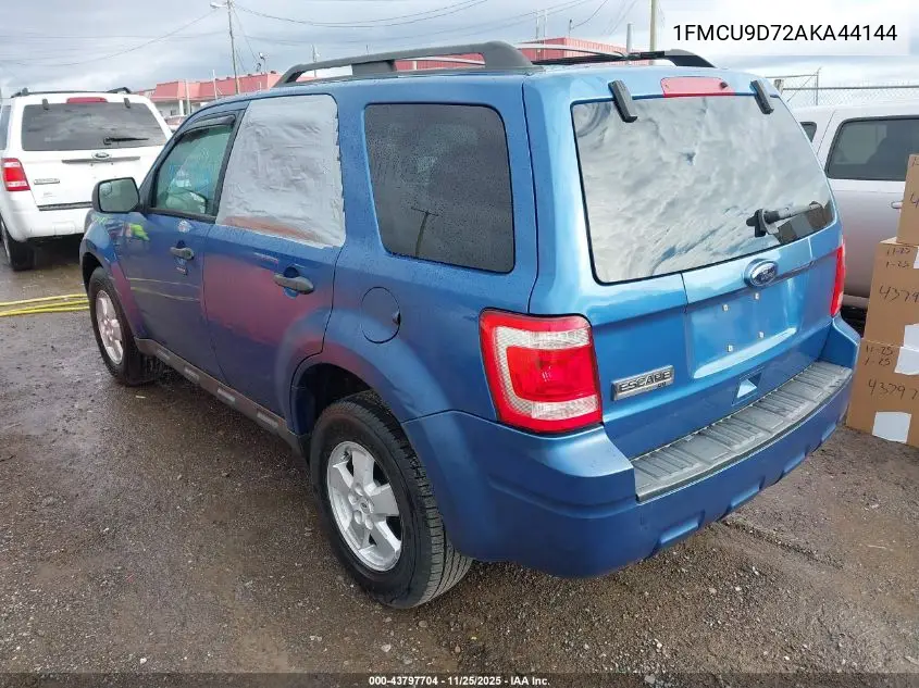 1FMCU9D72AKA44144 2010 Ford Escape Xlt