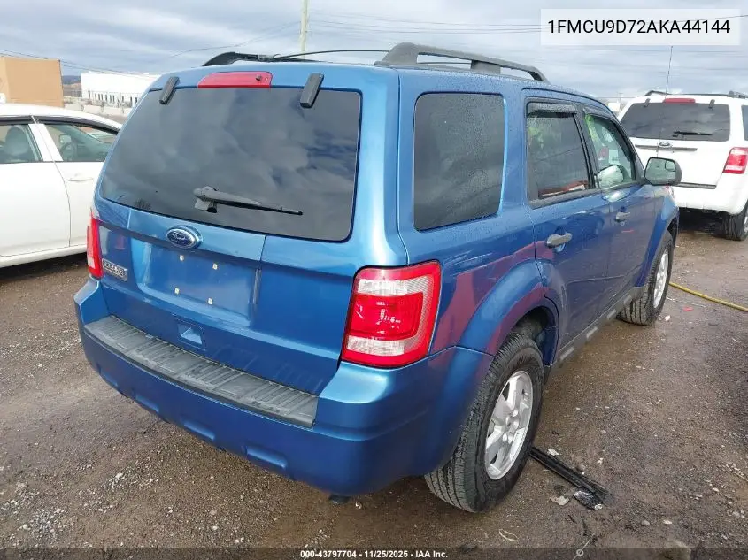 1FMCU9D72AKA44144 2010 Ford Escape Xlt