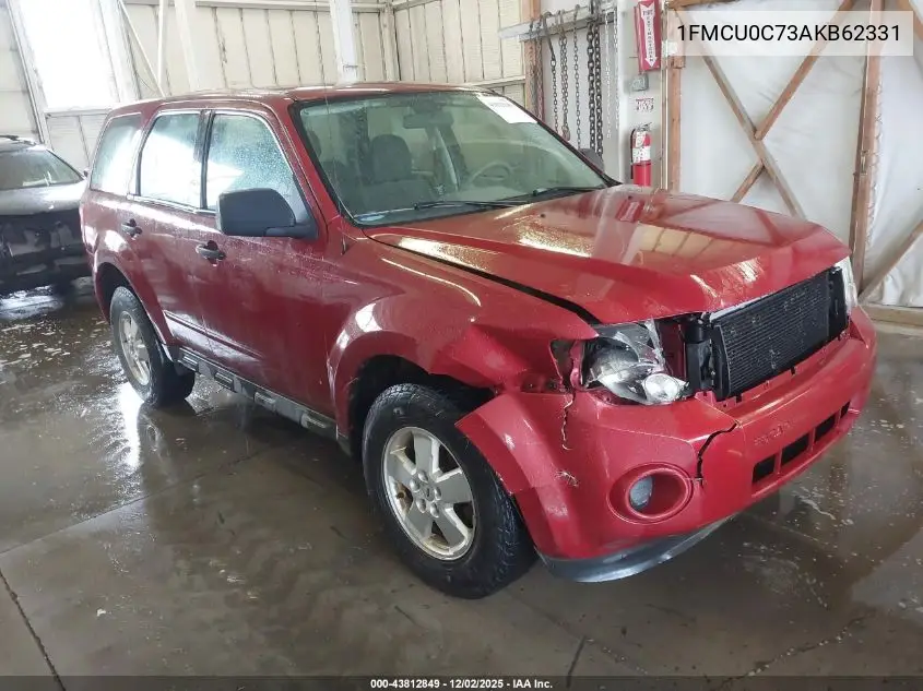 1FMCU0C73AKB62331 2010 Ford Escape Xls