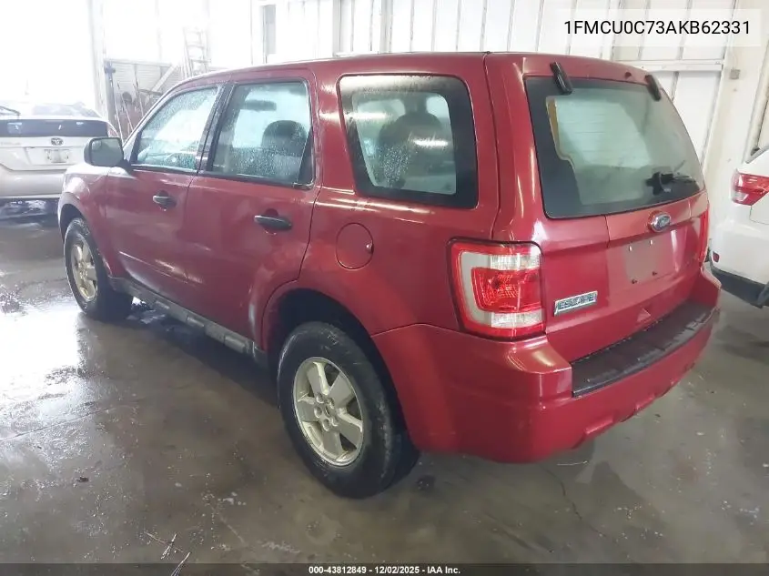 1FMCU0C73AKB62331 2010 Ford Escape Xls