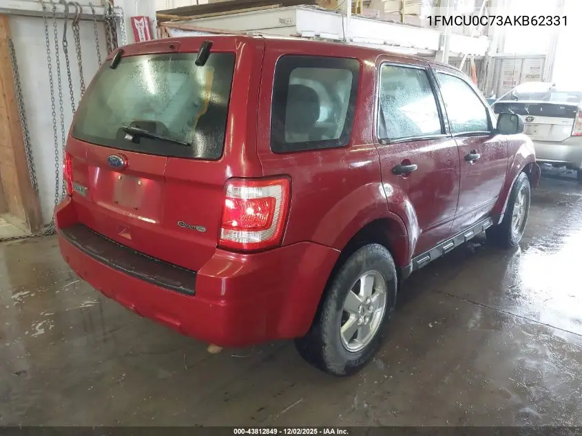 1FMCU0C73AKB62331 2010 Ford Escape Xls