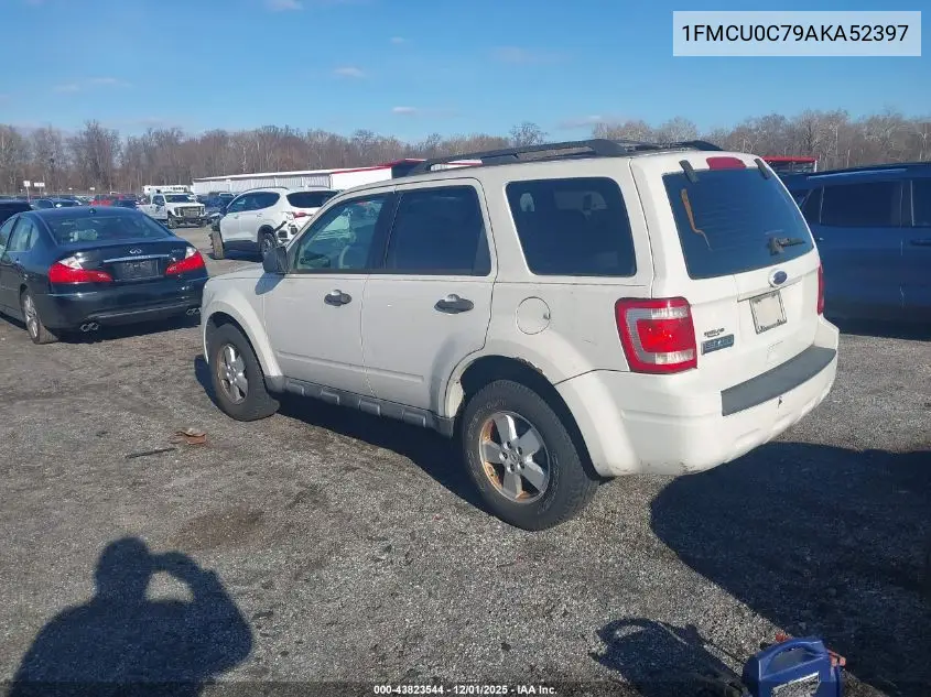 1FMCU0C79AKA52397 2010 Ford Escape Xls