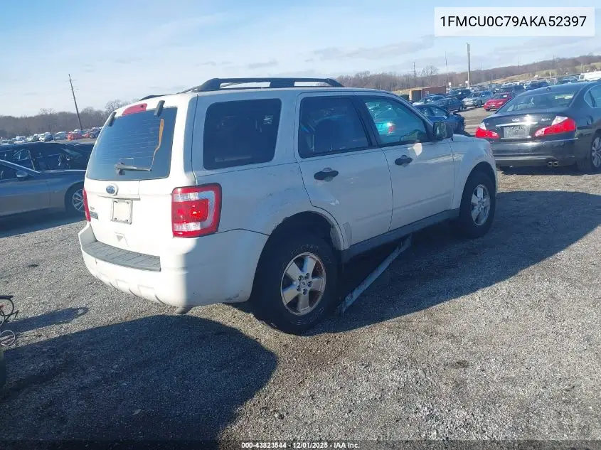 1FMCU0C79AKA52397 2010 Ford Escape Xls