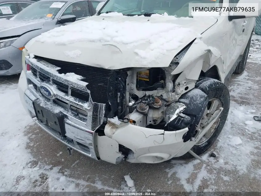 1FMCU9E77AKB79635 2010 Ford Escape Limited