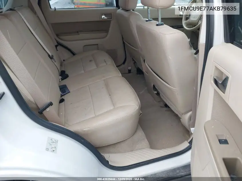 1FMCU9E77AKB79635 2010 Ford Escape Limited