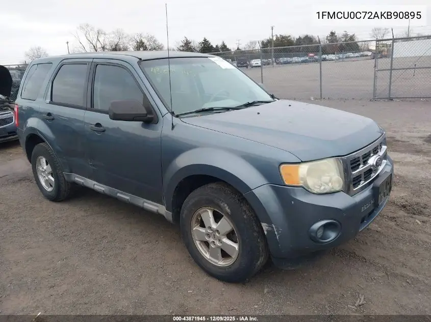 1FMCU0C72AKB90895 2010 Ford Escape Xls