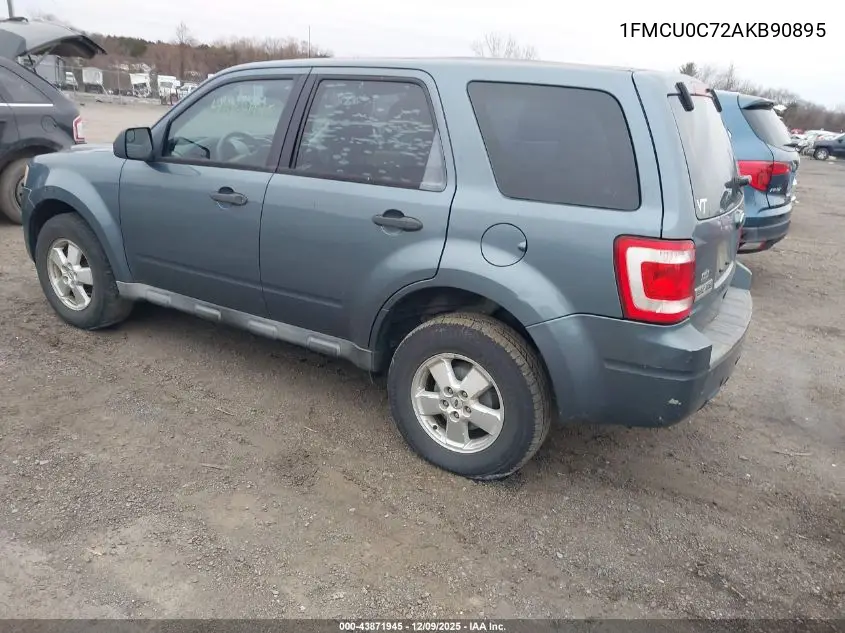 1FMCU0C72AKB90895 2010 Ford Escape Xls